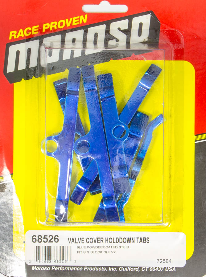 68526 Valve Cover Hold Downs for Big Block Chevy, Blue