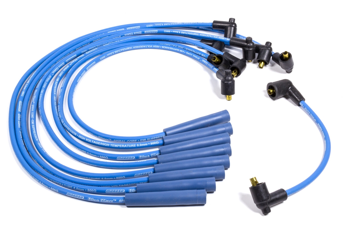 72550 Blue Max Spiral Core Ignition Wire Set for 1965-1974 GM Vehicles with 396-454 Big Block Chevy Engines