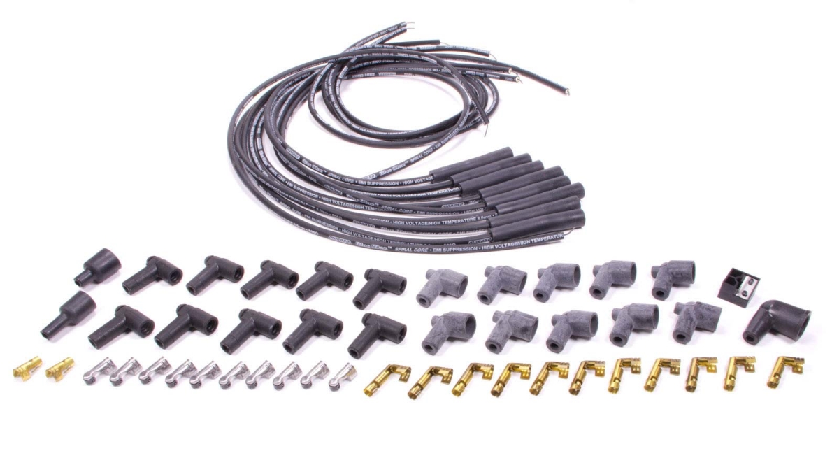 73232 Blue Max Ignition Wire Set for 8 Cylinder Engines, Black