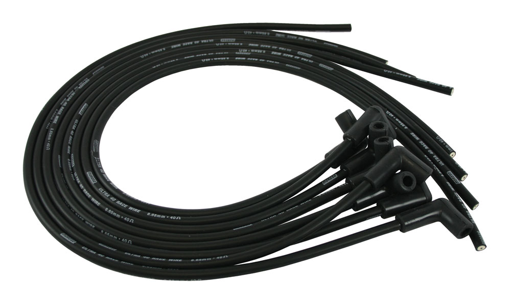 73814 8.65 mm Ultra 40 Plug Unsleeved Wire Set, Black