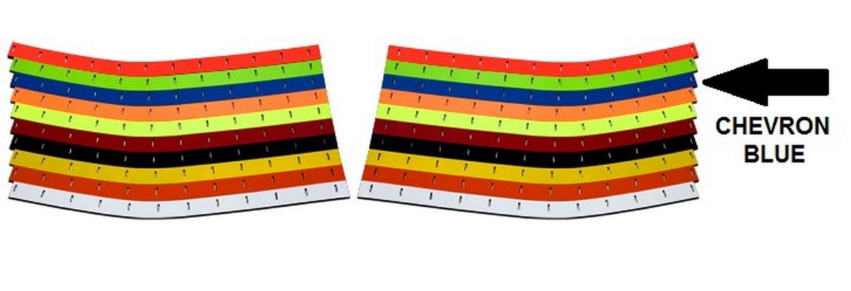 000-400-CB ABC Lower Nose Wear Strips, Chevron Blue