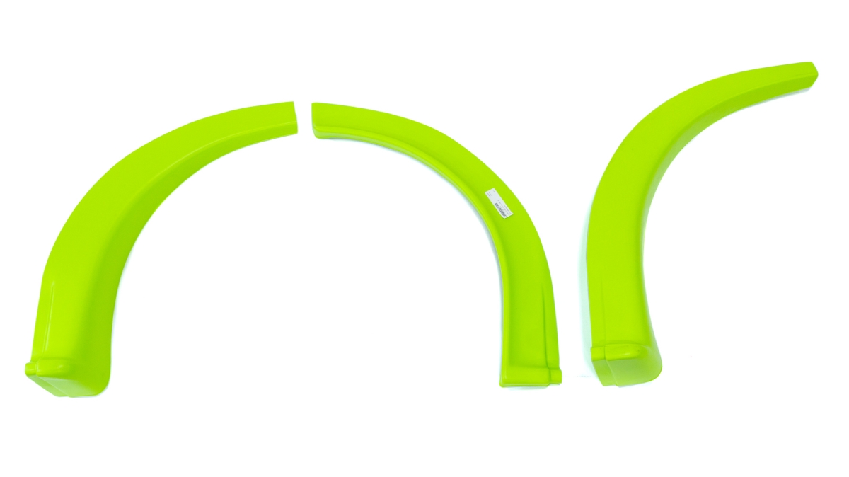 007-261-FGR MD3 Right Side Wheel Flares Dirt, Fluorescent Green