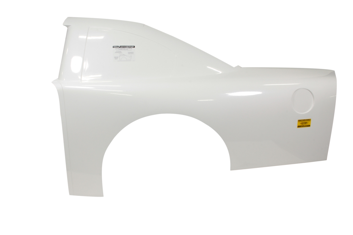 463-270-WL ABC Left Side Traditional Roof Ultraglass Quarter Panel, White