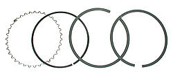 J10008-4030-5 4.030 Moly 0.16 x 0.16 x 0.18 in. Piston Ring Set