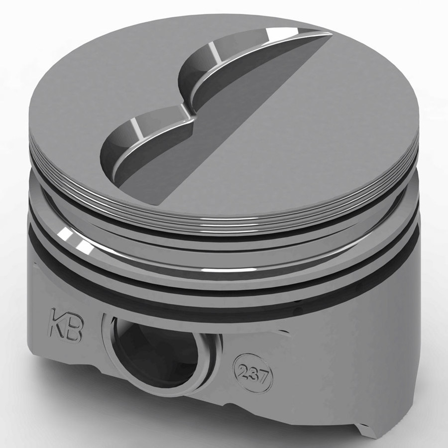 KB237.030 BBM Flat Top Piston Set - 4.350 Bore Minus 5cc