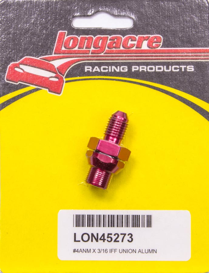 52-45273 Aluminum Brake Line Fitting - 4.18 in. Bulkhead