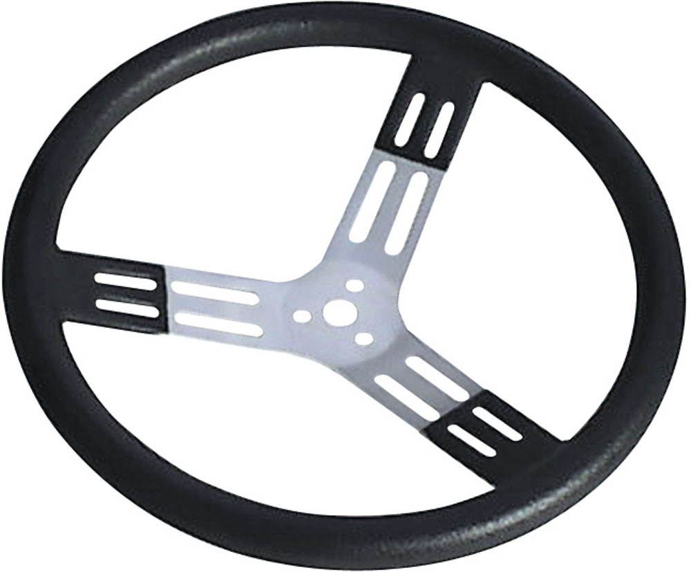 Picture of Longacre 52-56820 15 in. Steering Wheel - Black with Bumps Natural Fits