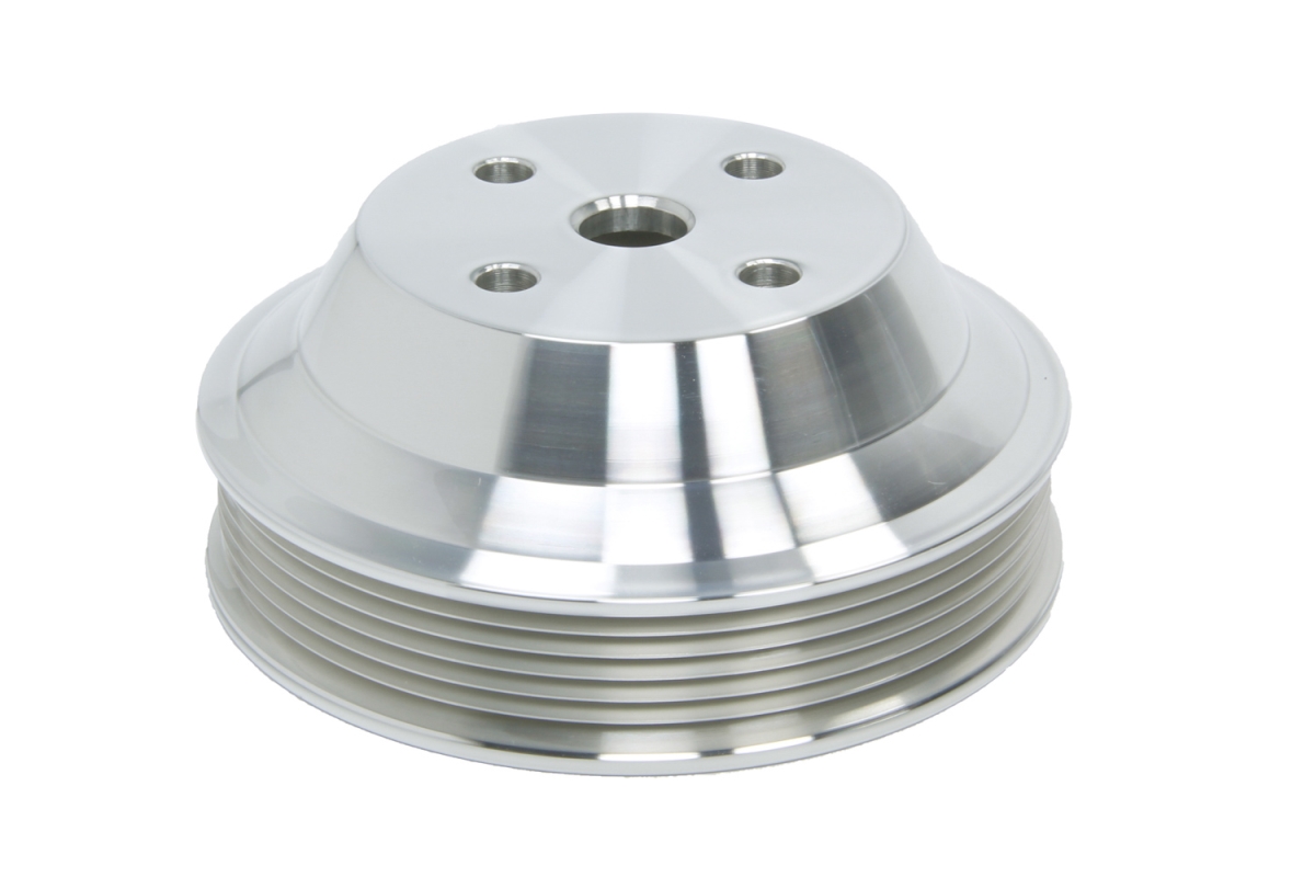6322 6-Rib Serpentine Water Pump Pulley Kit for Small Block Chevy