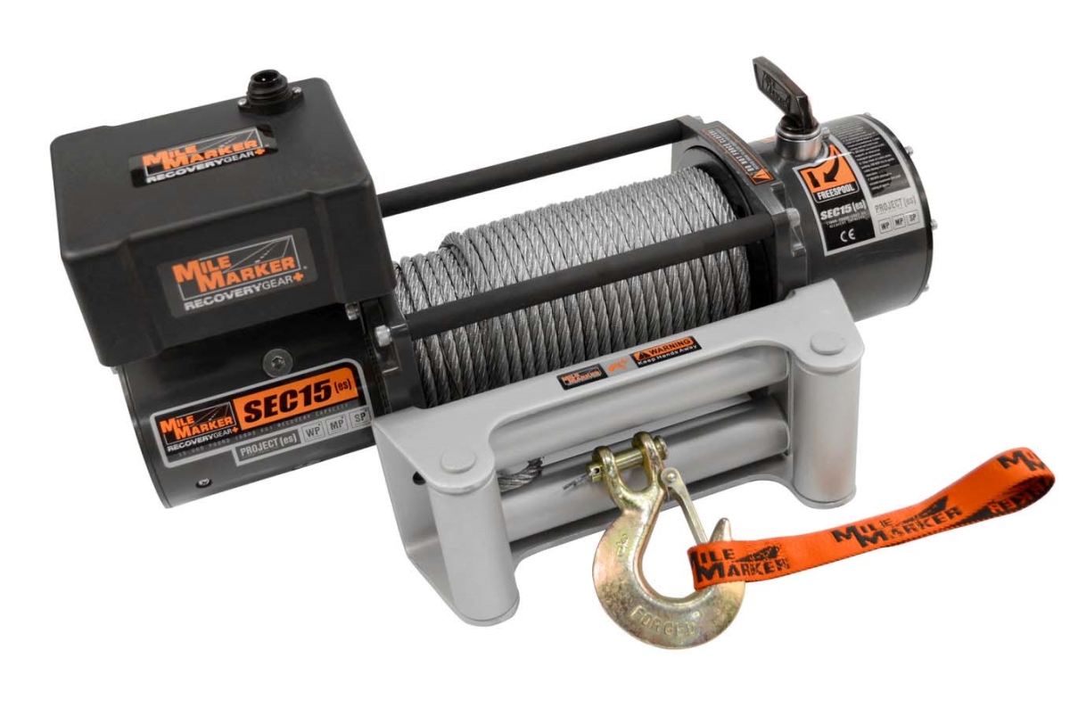 76-50260W 15000 lbs Winch with Roller Fairlead & 12 ft. Remote