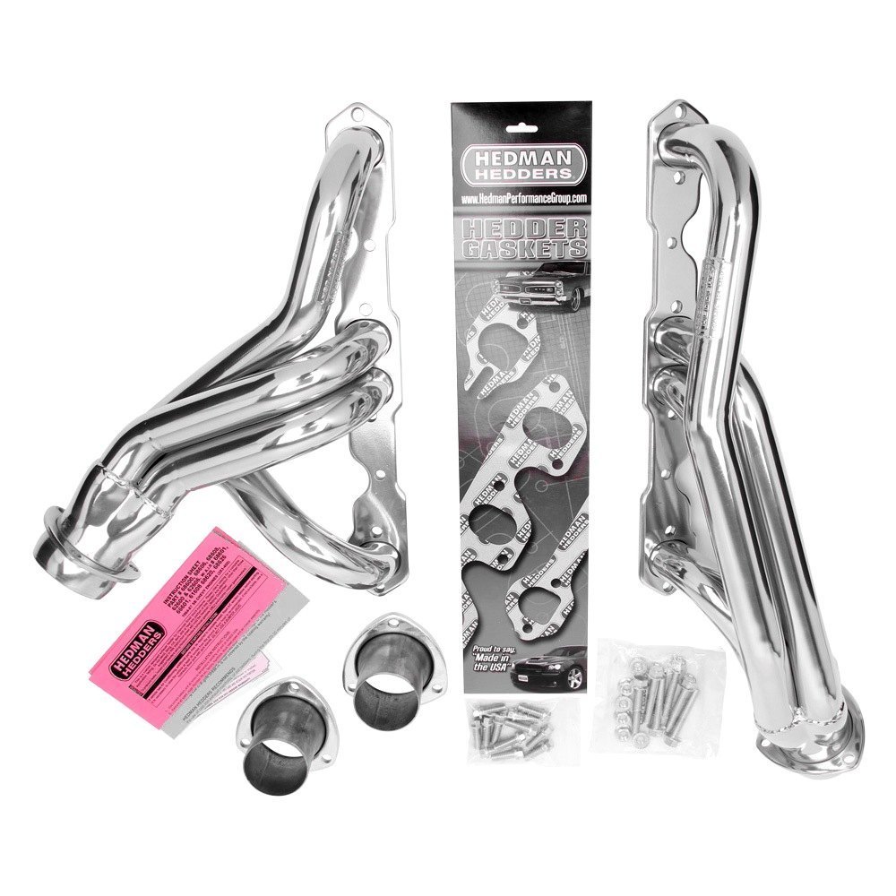 69020 1.75 in. Mild Steel Uncoated Mid-Length Tube Racing Exhaust Headers for 1967-1987 GM P-U -  HEDMAN, HED69020