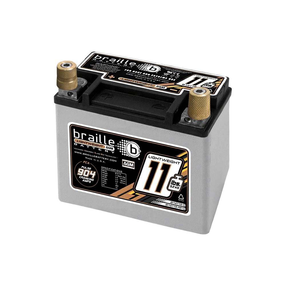 B14115 5.8 x 3.3 x 5.8 in. 11.5 lbs 904 PCA Racing Battery