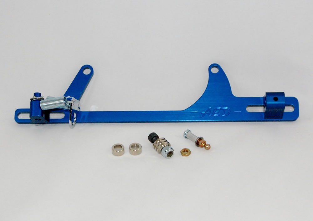 6607BK Throttle Cable & Spring Bracket for 4500 Morse Cable Dominator, Black