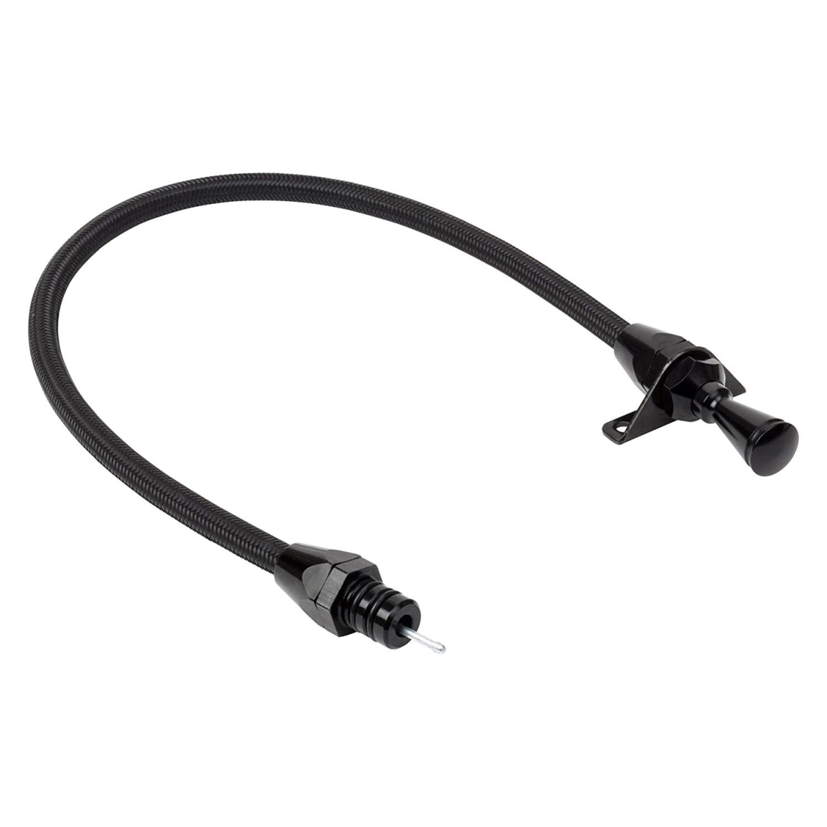 XTD-3350400FM Firewall Mount Transmission Dipstick for GM TH-350 & 400 - Black