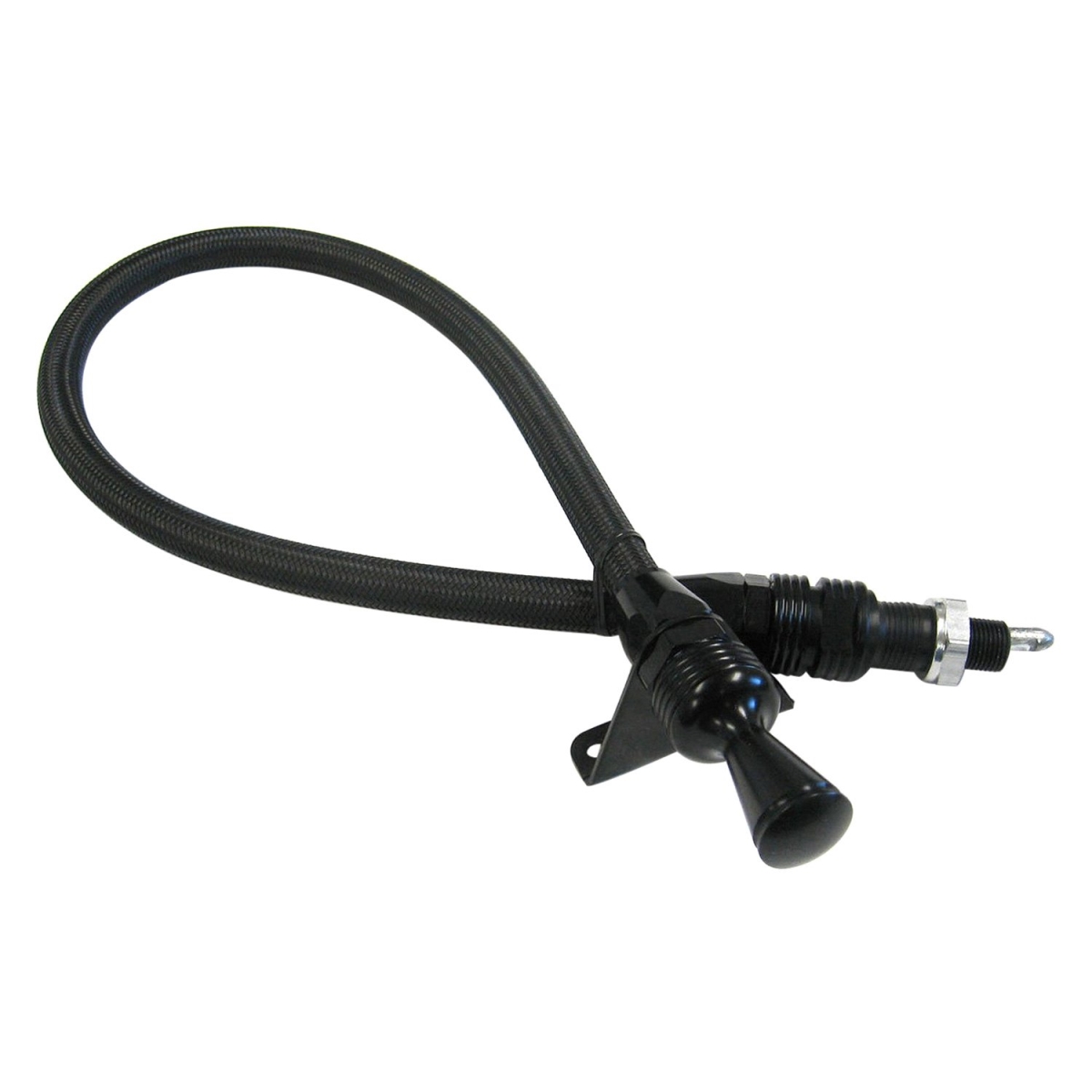X1210147 Firewall Mount Transmission Dipstick for GM Powerglide - Black