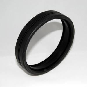 3028 6 in. Daylighter Rubber Reflector Lens Holder - Black