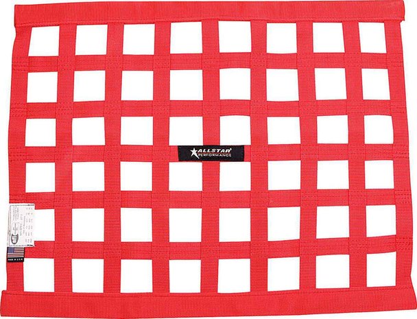Picture of Allstar Performance ALL10287 18 x 24 in. SFI Border Style Window Net, Red