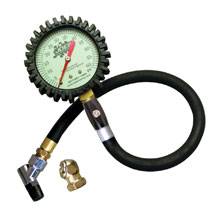 32326 Glow in the Dark Pressure Gauge with Hold Valve, 0-30 PSI