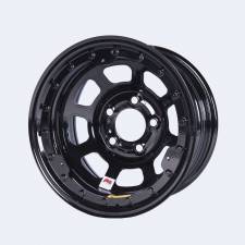 58D54ILK 4 in. Backspace D-Hole Beadlock Wheel - Black Powder Coat