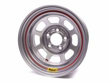 58D54IS 4 in. Back Spacing IMCA D-Hole Wheel - Silver