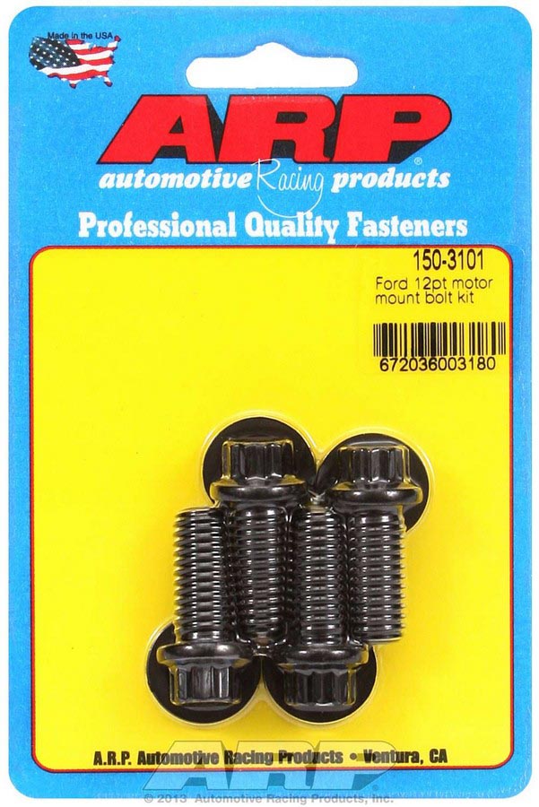 150-3101 12-Point Motor Mount Bolt Kit for Small Block Ford Windsor