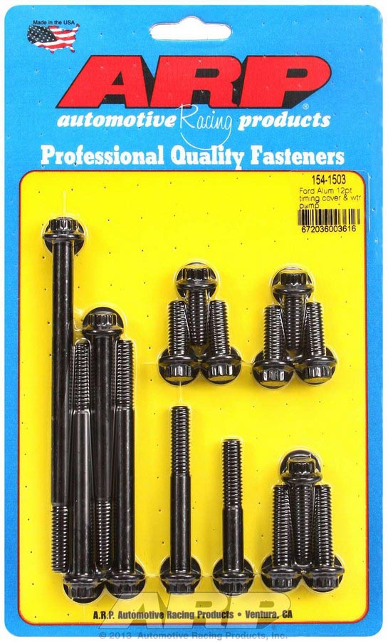 154-1503 Timing Cover & Water Pump Bolt Kit for Small Block Ford