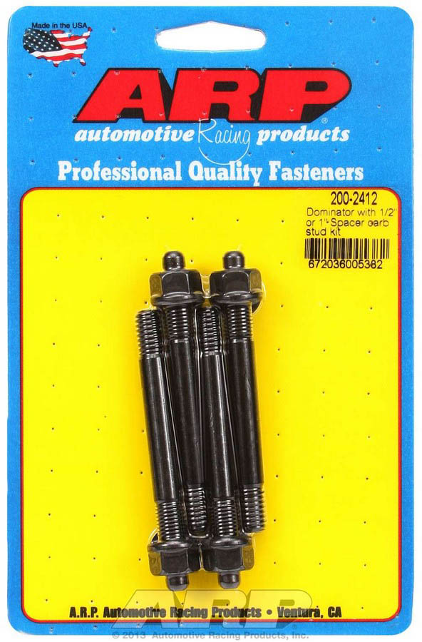 200-2412 Dominator with 1 in. Spacer Carburetor Stud Kit - 0.31 x 3.20 in. OAL
