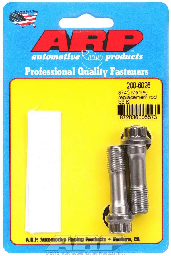 200-6026 0.44 in. 200-6026 Replacement Rod Bolt Kit - Pack of 2