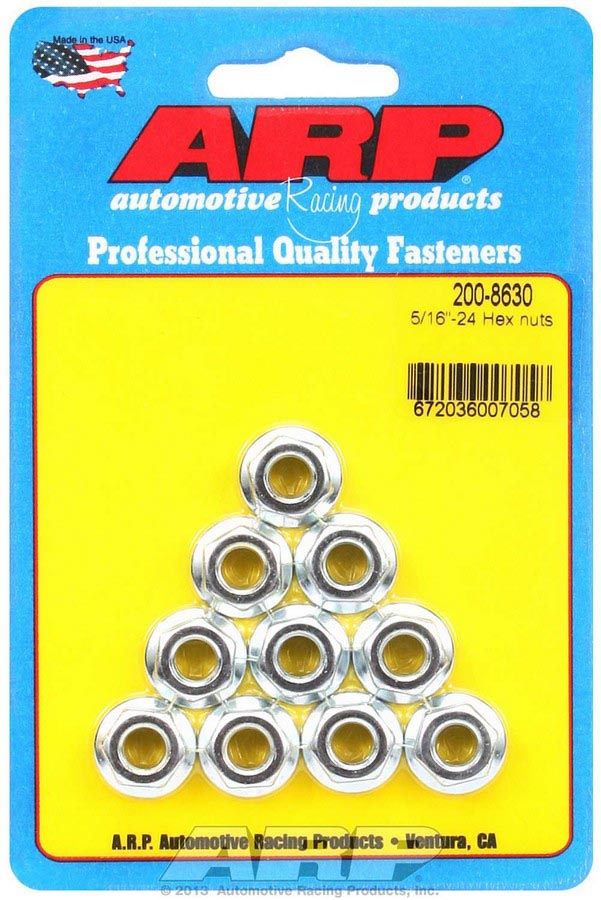 200-8630 0.31-24 in. Replacement Hex Nuts - Pack of 10