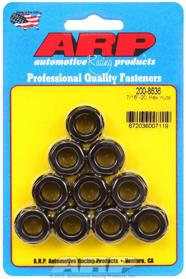 200-8636 0.68 & 0.44 in.-20 Replacement Hex Nuts - Pack of 10