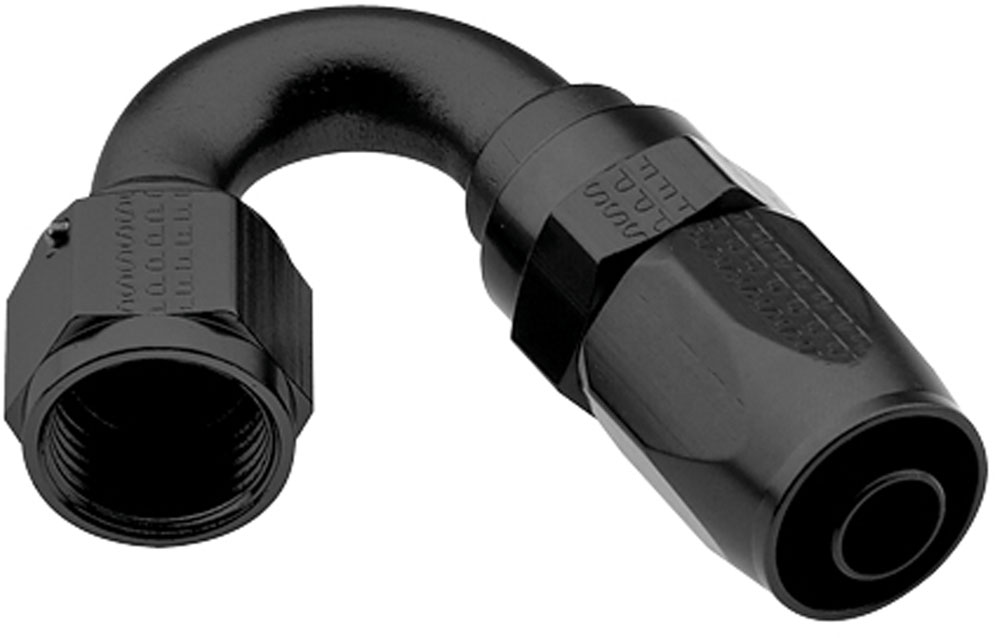 231516-BL 150 deg 2000 Series Pro-Flow -16 AN Hose End, Black