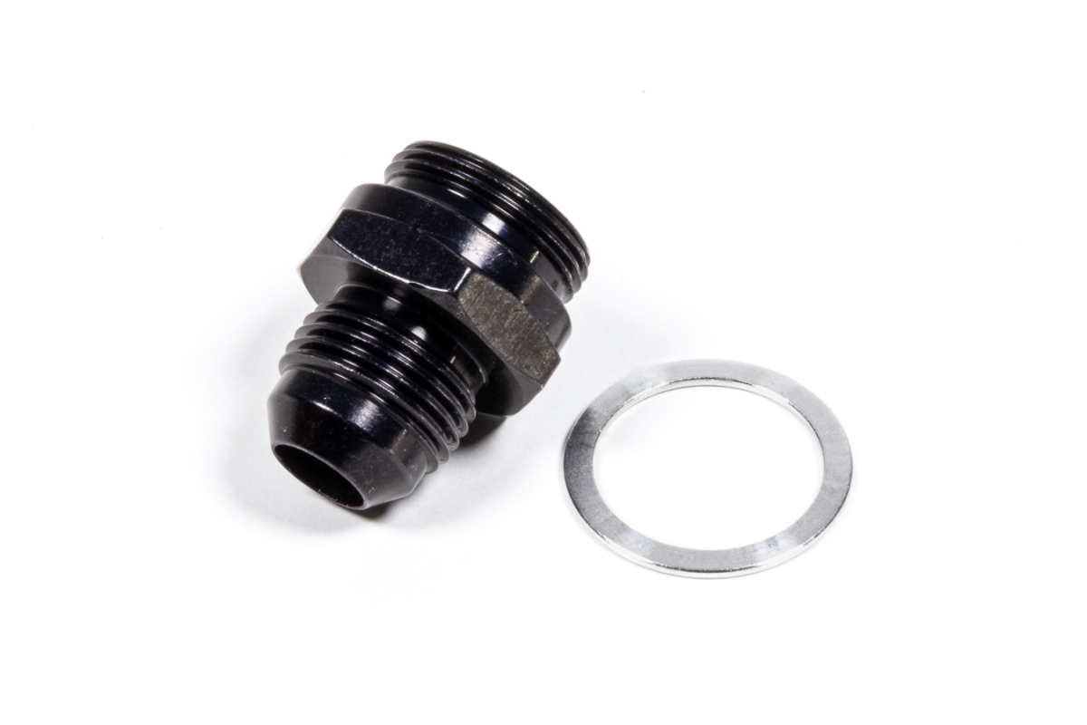 491948-BL 0.88 x -8 AN 20 Carb Adapter Fitting, Black