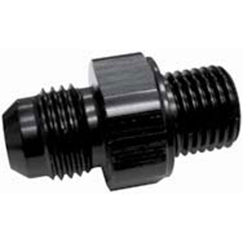 481671-BL 0.13 in. NPT x -6 AN Transmission Adapter Fitting, Black