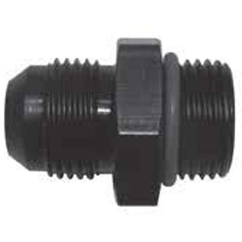 495106-BL 0.88 x -10 AN 14 Port O-Ring Adapter, Black