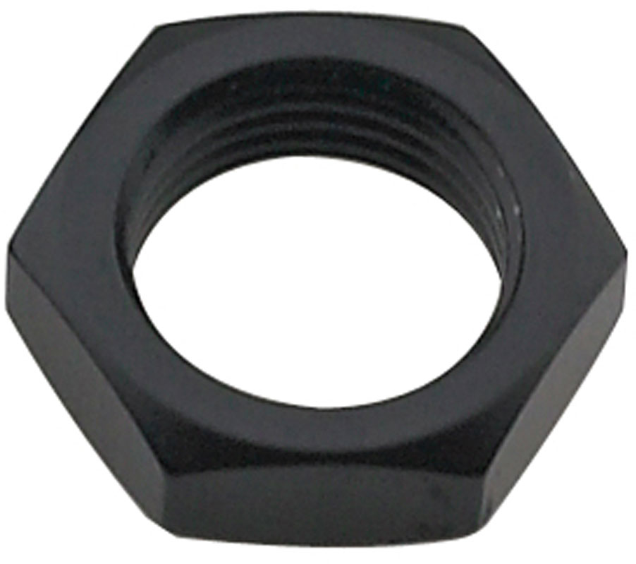 492410-BL Aluminum -10 AN Bulkhead Nut, Black