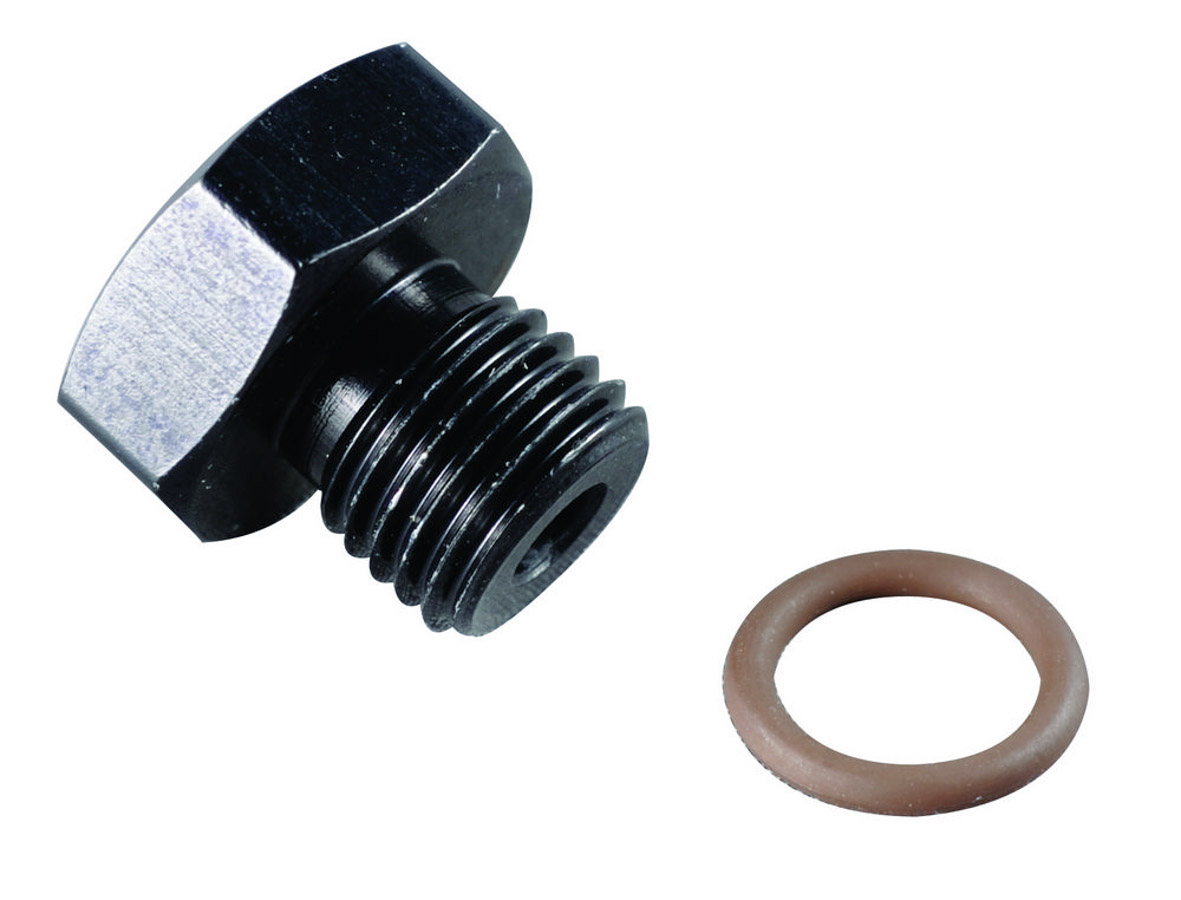 481408-BL 0.75 x -8 AN 16 Port Plug, Black