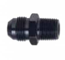 481644-BL 0.38-14 x -4 AN Port O-Ring Straight Adapter Fitting, Black