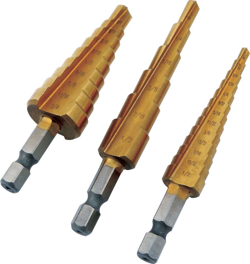 ALL11040 Step Drill Set - 3 Piece