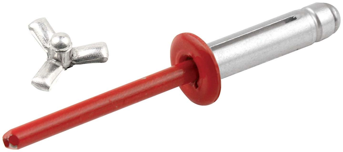 0.38 in. Small Head Flange Type Rivet, Red - Pack of 250