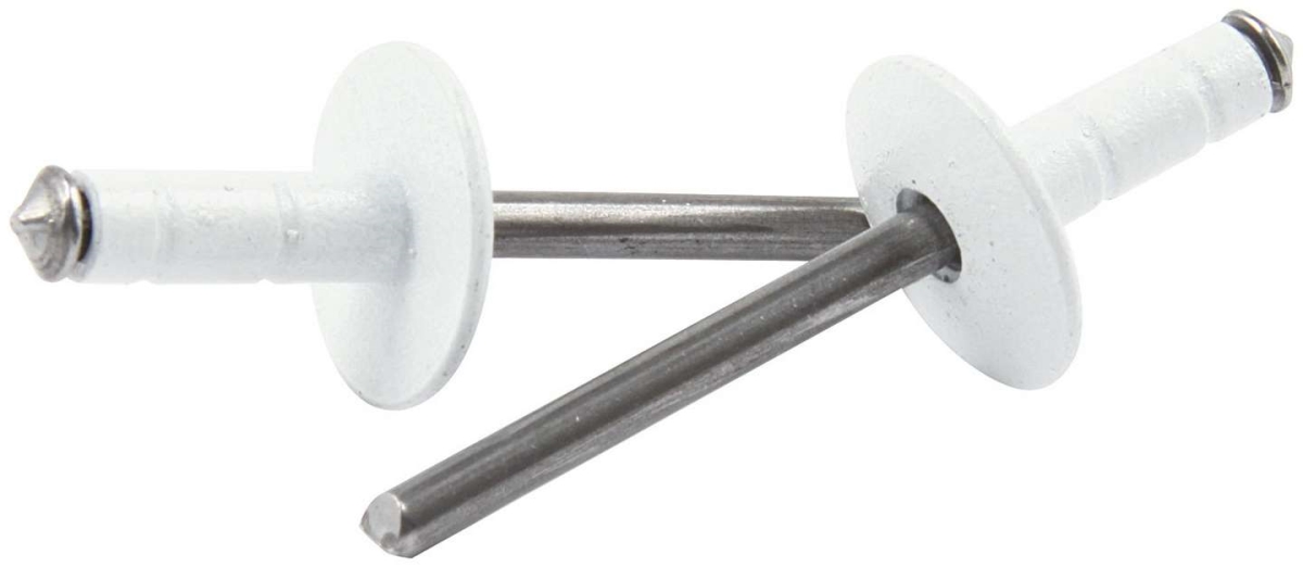 Large Head Multi-Grip Rivet, White - Pack of 250