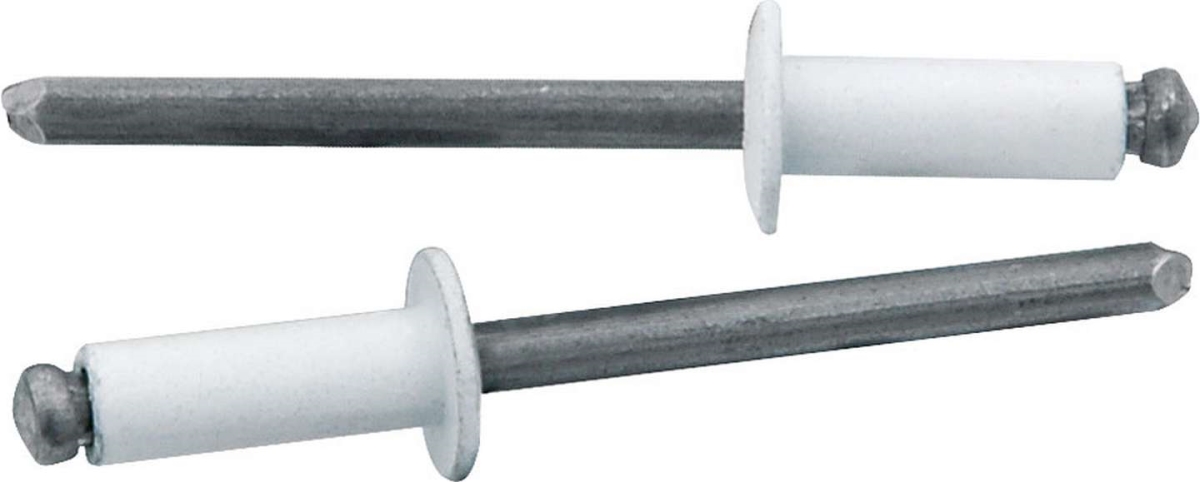 Small Head Rivet, White - Pack of 250