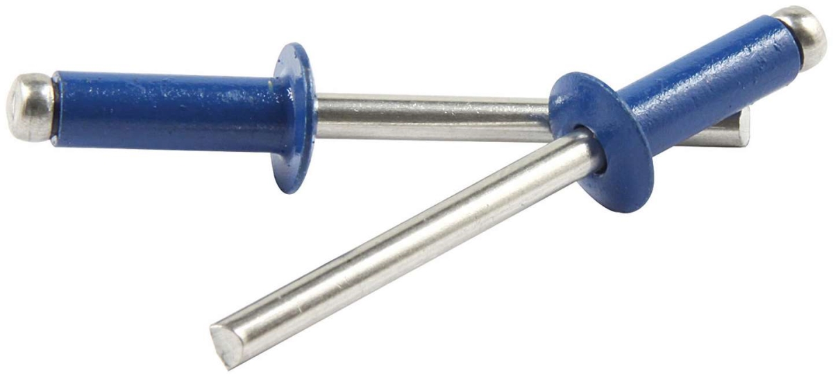 Small Head Aluminum Rivet, Chevron Blue - Pack of 250