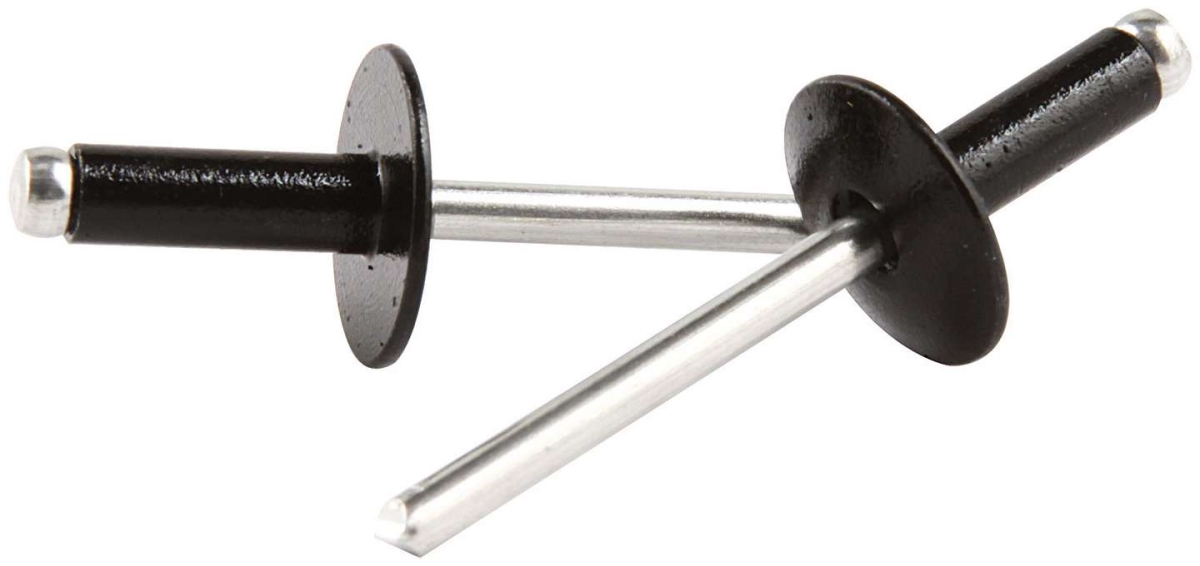 Large Head Aluminum Rivet - Black