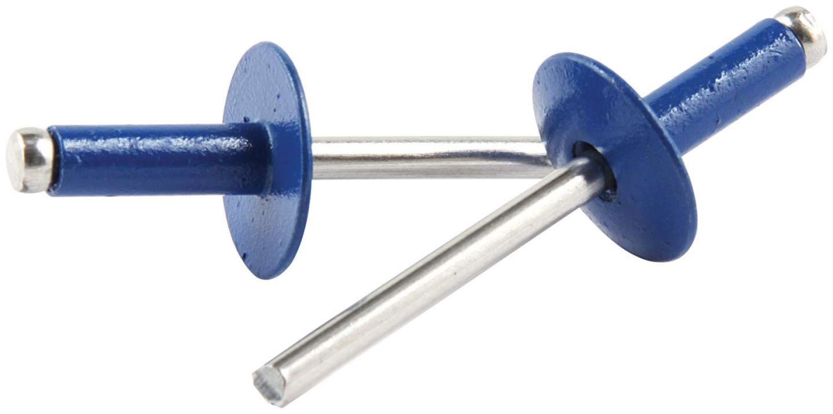 Large Head Aluminum Rivet, Chevron Blue - Pack of 250
