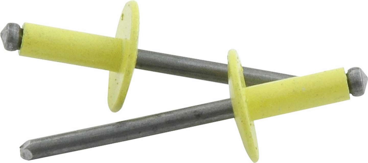 Large Head Rivet, Yellow - Pack of 250
