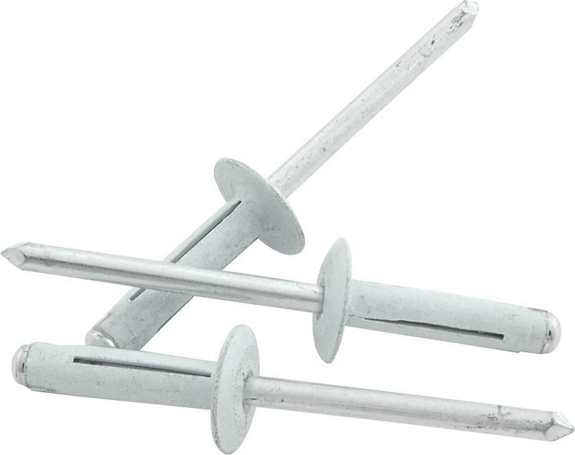 Medium Head Flange Type Aluminum Mandrel Rivet, White - Pack of 250