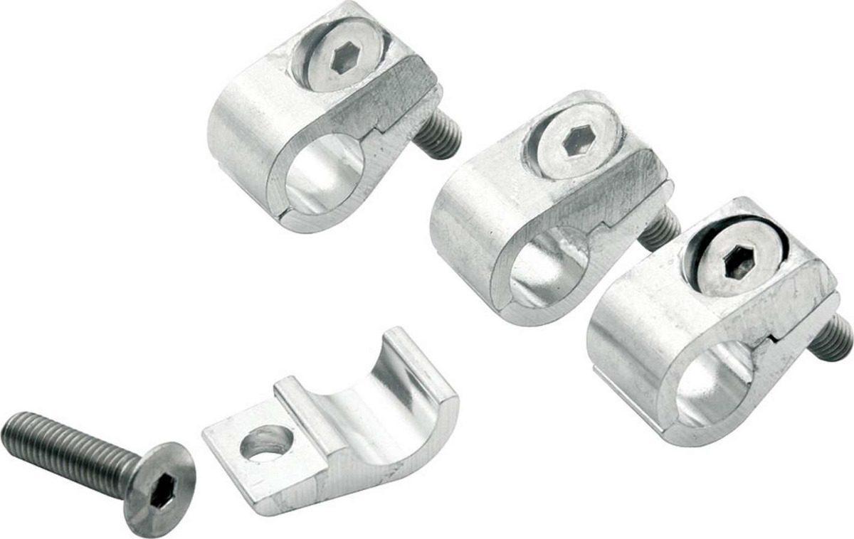0.38 in. Universal Aluminum Line Clamps - Pack of 4 - 2 Piece