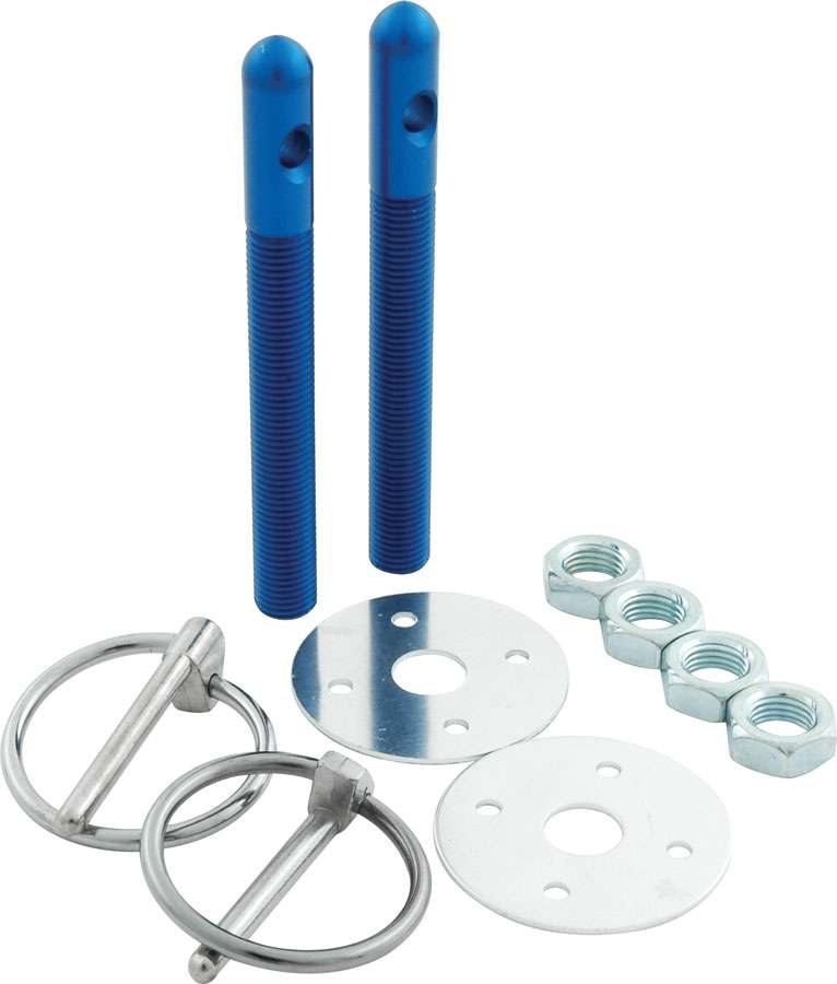 0.38 in. Dia. Aluminum Hood Pin Kit, Blue