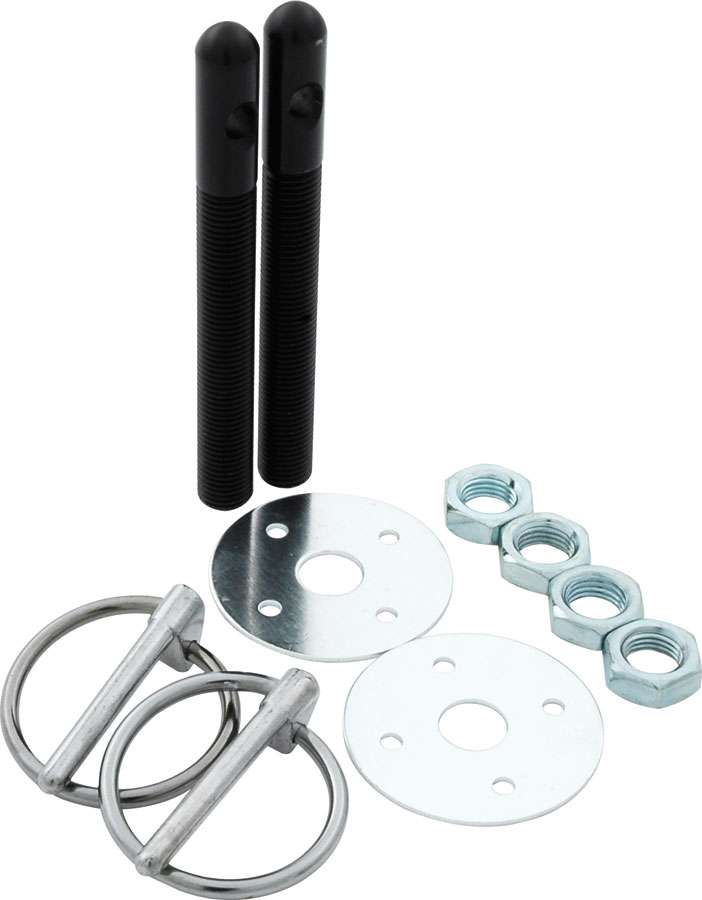 0.38 in. Dia. Aluminum Hood Pin Kit, Black