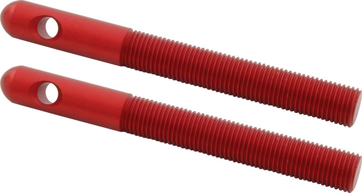 0.38 in. Dia. Replacement Aluminum Hood Pins, Red - Pack of 2