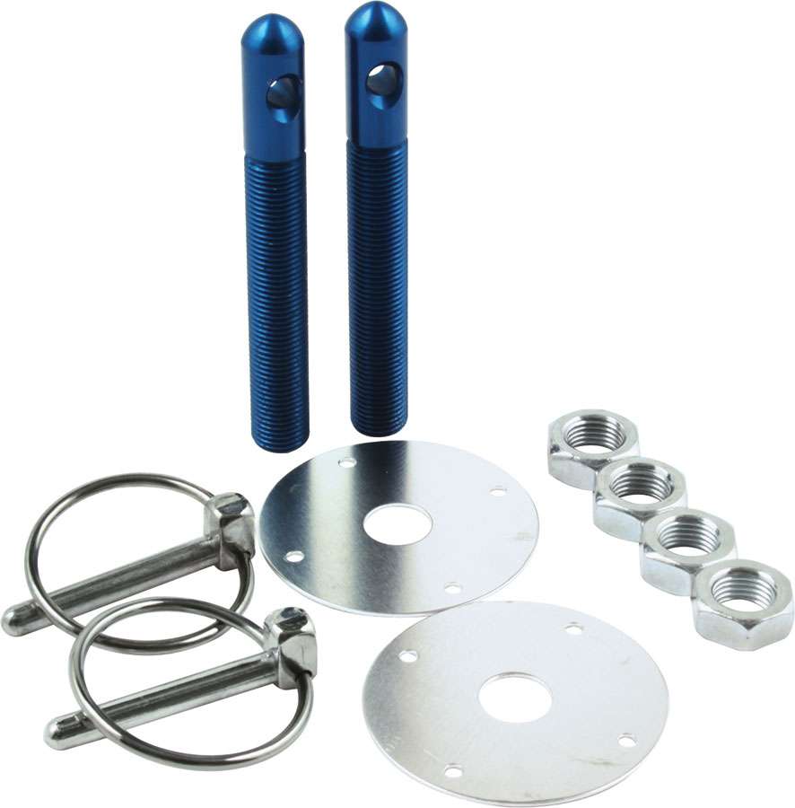 0.5 in. Dia. Aluminum Hood Pin Kit, Blue